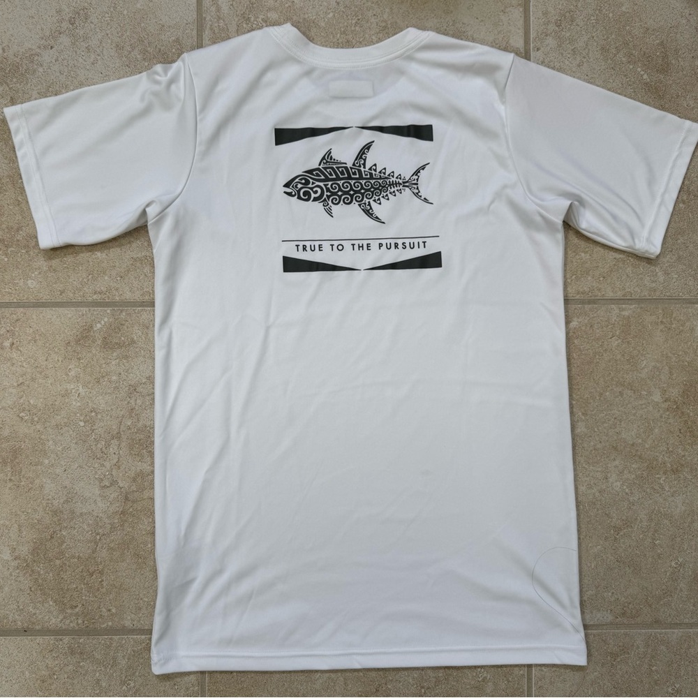 Columbia Boys Terminal Tackle PFG Short Sleeve Tee
Size: Large
Color: White/Grey